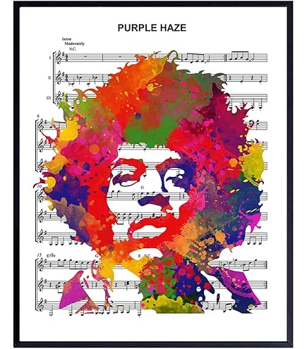Amazon.com: Jimi Hendrix Psychedelic Dictionary Wall Art Print