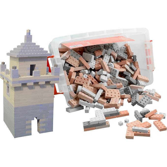 KINGSTONES Basisbox XL - Steinbaukasten aus Marmormehl ca 420 Teile Stein-Konstruktionsset