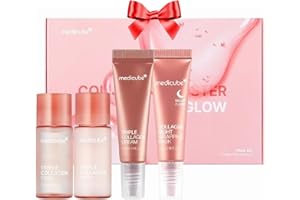 medicube Glass Skin Collagen Trial Kit | Korean Skincare Set and Kit | Gifts for women | 4-Step Skincare Set for glowy skin | Travel Size