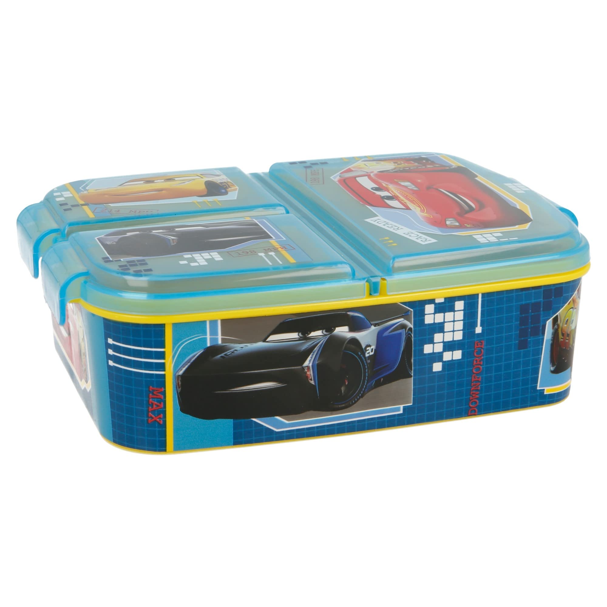 Stor | Cars Disney Kids Children’s 3 Compartment Sandwich Lunch Box