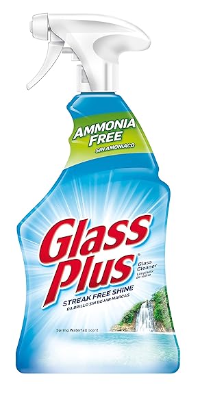 GLASS PLUS GLASS CLEANER, 32 FL OZ BOTTLE, MULTI-SURFACE GLASS CLEANER