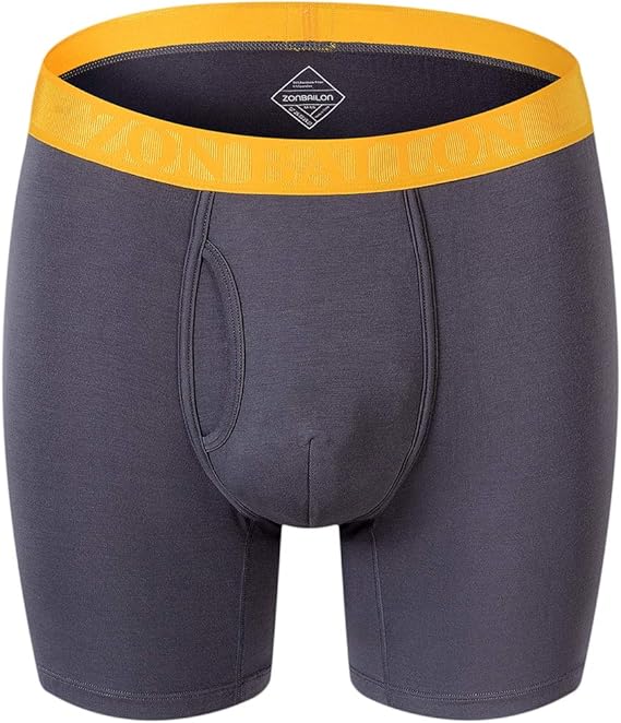 ZONBAILON Breathable Bamboo Underwear Men Big and Tall Boxer Briefs for