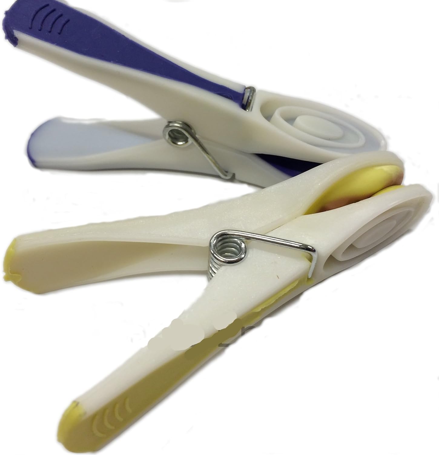 36 Brightly Coloured Soft Grip Rubber Clothes Pegs Packed by The