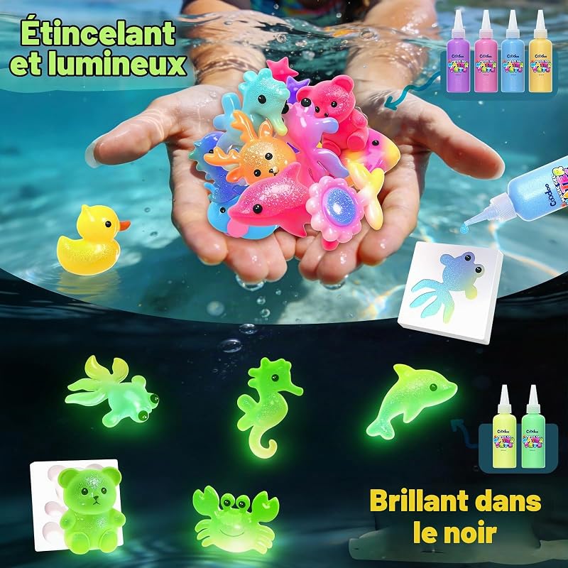 Aqua Gelz Set, Jouet Eau Magique 3D DIY, Activites Manuelles Enfants 3+ Ans — photo 3 sur 7