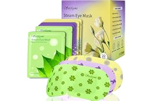 Serfeymi 22 Packs Steam Eye Mask-Disposable Cornea Care Rest Self Heating Eye Mask,Warm Eye Compresses for Dry Eyes,Sleep,Spa,Travel Essentials & Relaxation Gifts,Stocking Stuffers-Mixed 3 Scents