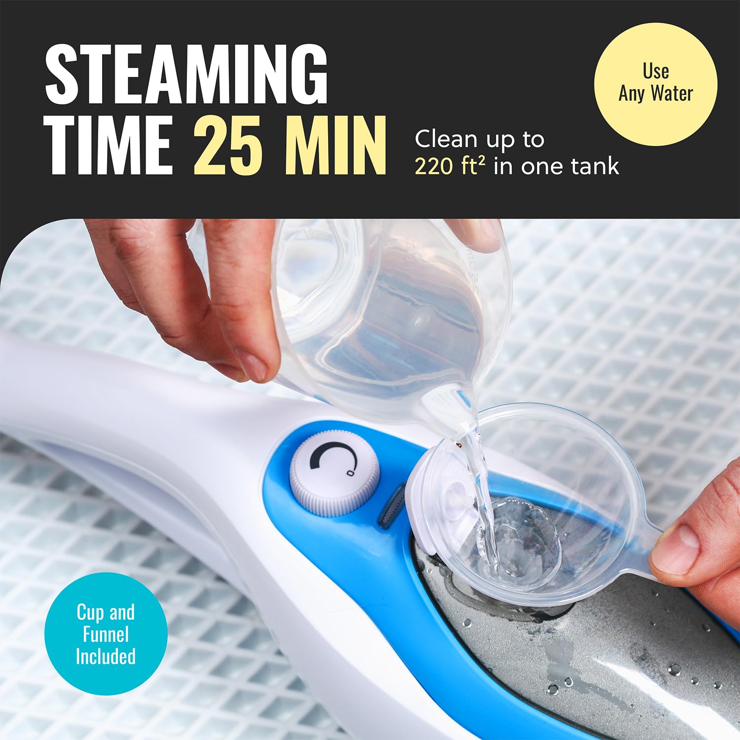 Steam Mop Cleaner 10in1 with Convenient Detachable Handheld Unit