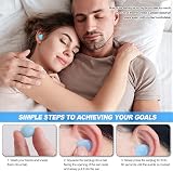 SenZee 12 Pairs Silicone Ear Plugs Sleep Noise Canceling 27dB Blue White view 4