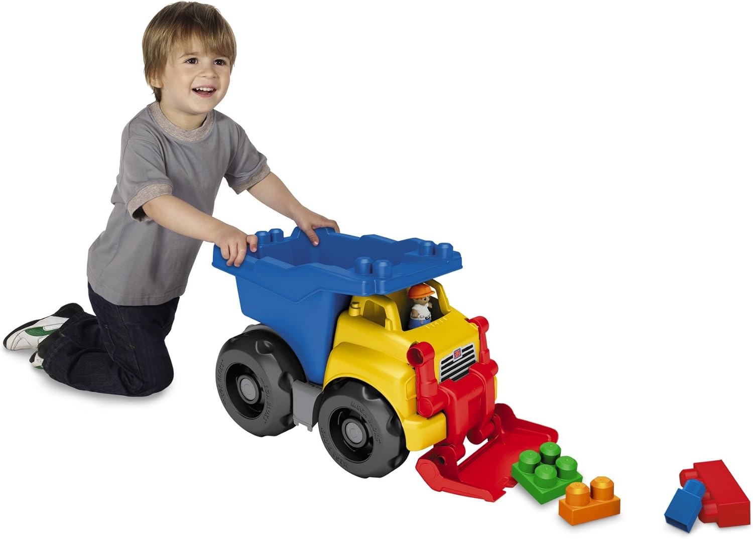mega bloks dump truck with scoop