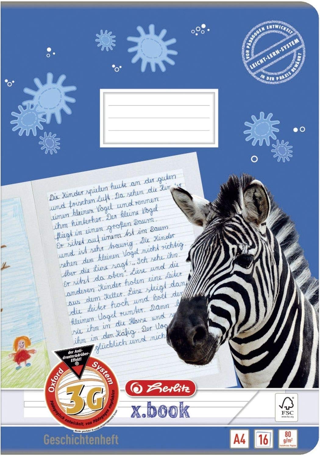 Herlitz 1957778 Exercise Book, DIN A4, ruling 1/Lined