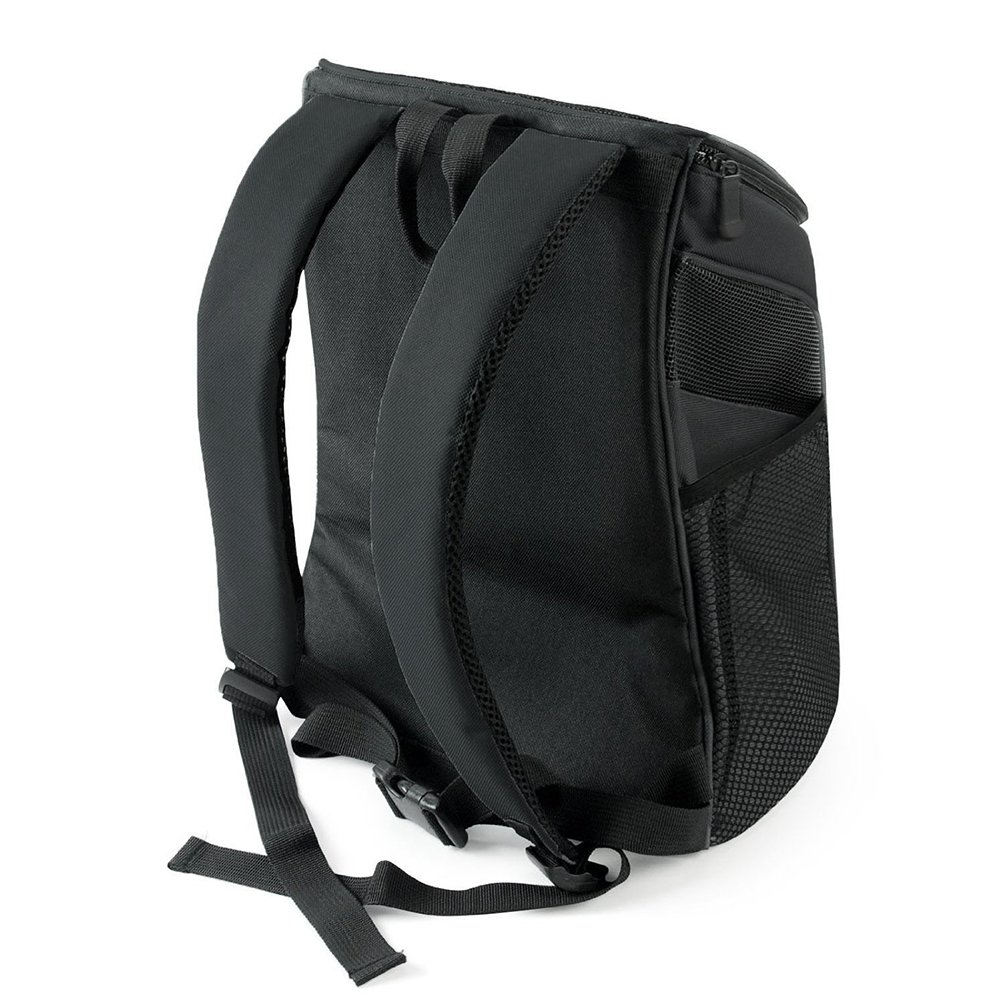 Multi-use Breathable Pet Backpack Cats and Dogs Pet bag Carrier Portable Mesh Pup Travel Dog House Airline Approved Hold Pet up to 10 lb (Black)