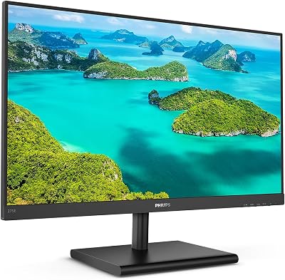Philips 275E1S 27 Inch QHD IPS Monitor 75Hz FreeSync 4ms FlickerFree