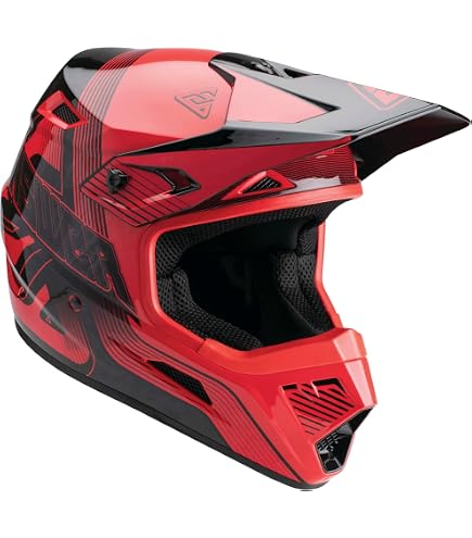 Amazon.com: Answer Racing 447759 A23 AR1 V2 Bold Helmet: Red/White