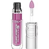 L'Oreal Paris Plump Ambition pH Hyaluron Lip Oil, Color Shifting Lip Tint with 24HR Hydration, Volumizing Shine and Lasting Color, 050 pH Lilac
