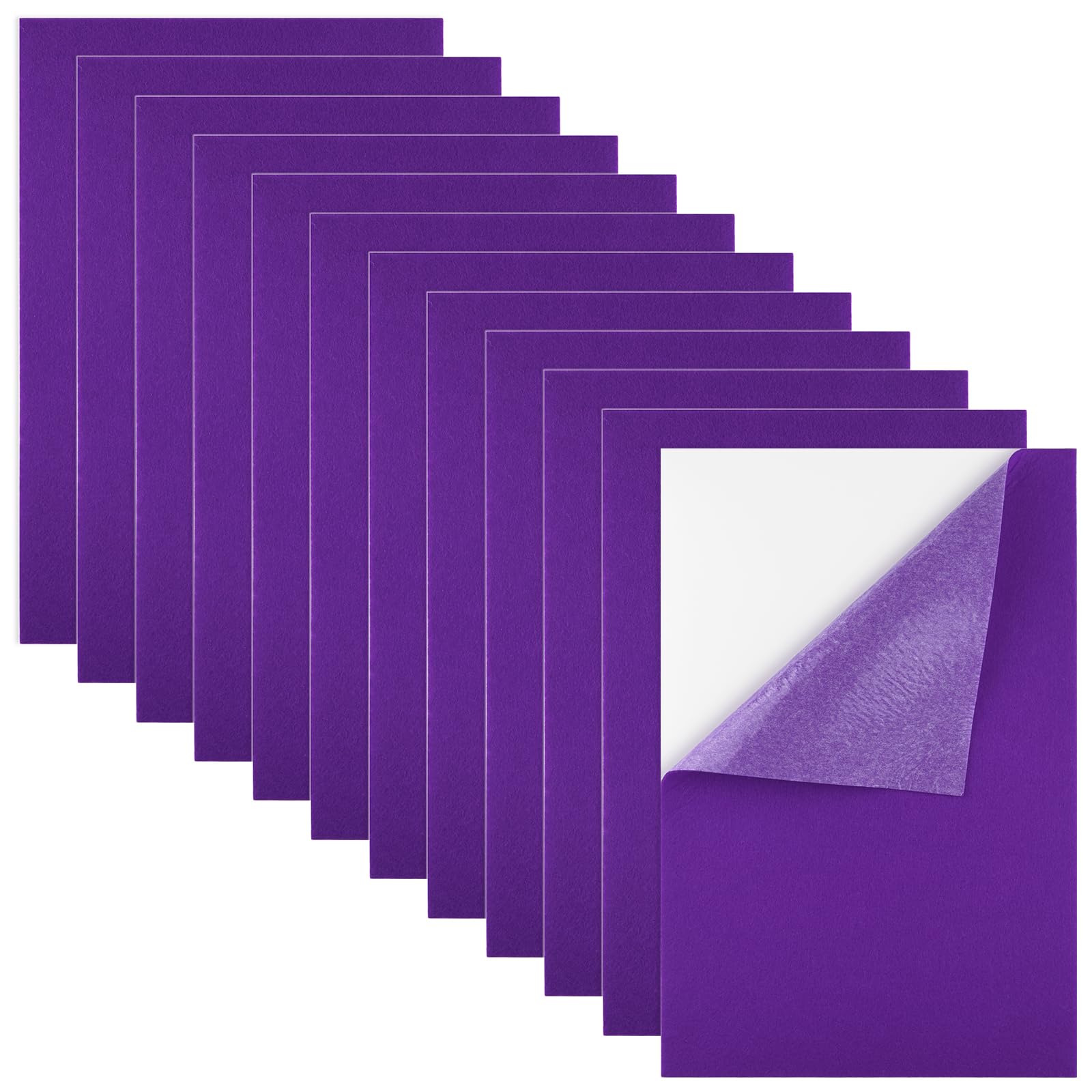 Morcheiong 12 Pcs Self Adhesive Felt Sheet Soft