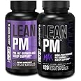 Jacked Factory Lean PM & Lean PM Max Night Time Fat Burner, Sleep Aid Supplement, & Appetite Suppressant for Men and Women (180 Capsules)