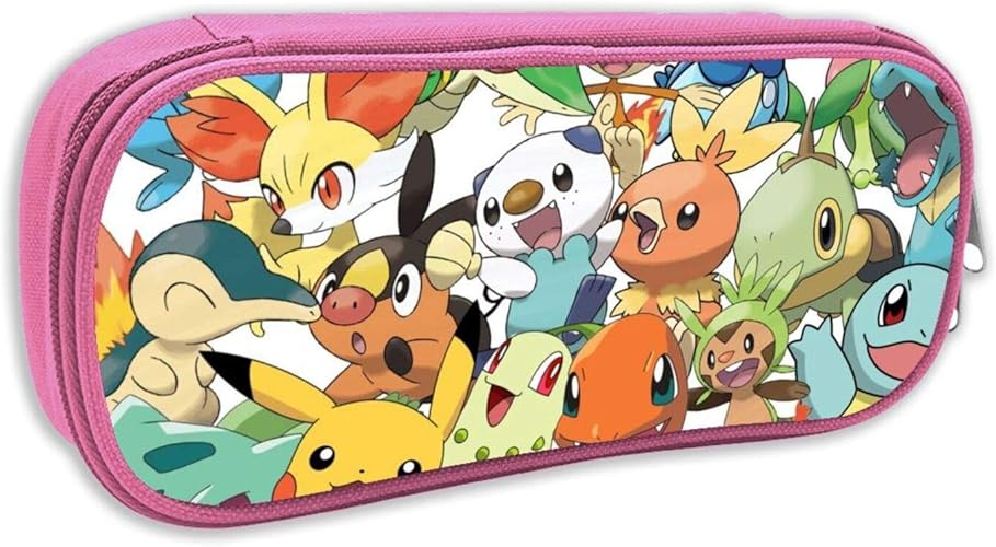 Amazon 男女兼用 ペンケース Pokemon ポケモン 万年筆ケース 筆箱 ペン立て ペン入れ 文房具 ペンポーチ おしゃれ 文具バッグ 大容量 大学 高校生 中学生 人気 便利 プレゼント Huozai Ua シューズ バッグ