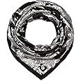 corciova 35 x 35 Large Square Hair Scarf for Women Silk Like Curly Headband Tie Sleeping at Night Fashion Bandana Headscarf