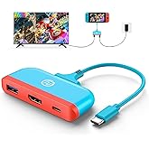NEWDERY Switch Dock for TV, Type C to 4K HDMI Hub Adapter, Portable Travel PD Charging Dock for Nintendo Switch OLED/Steam Deck/Samsung DeX