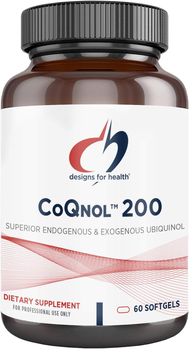 CoQ10 200mg Softgels Designs for Health CoQnol Ubiquinol