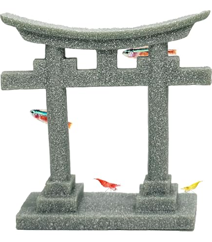 Amazon.com: GANAZONO Japanese Torii Gate Aquarium Decor Miniature