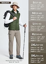 BALEAF Men's Lightweight Puffer Vest, Winter