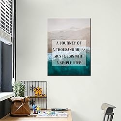 Inspirational Entrepreneur Quotes Canvas Poster Sea
