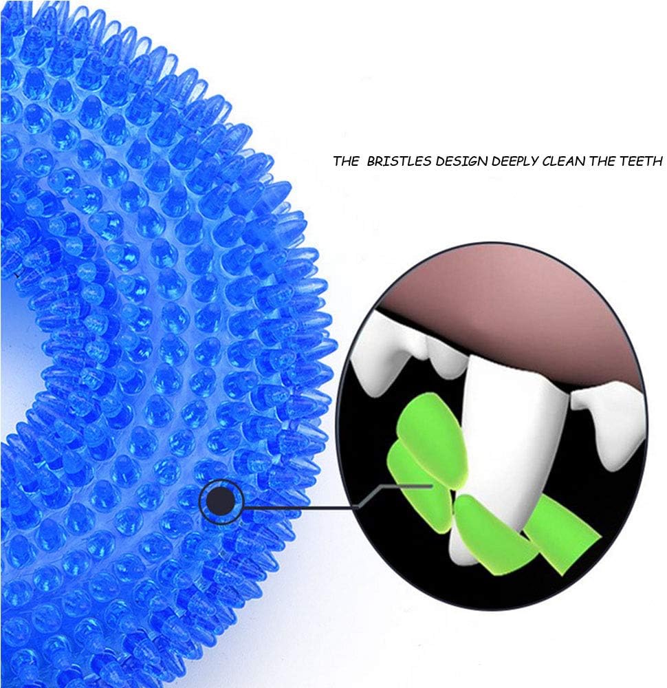 Namvo Dog Chew Toy, Soft Natural Rubber Dog Chew Toy, Dog Teeth Cleaning Brush, Donut Shape, Interactive Play Tool for Medium Dogs - Image 3