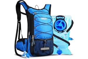 Lunidry Insulated Hydration Pack Backpack with 3L BPA Free Leak-Proof Water Bladder, Keep Liquids Cool for Up to 5 Hours, Daypack for Hiking, Running, Cycling, Hunting, Climbing
