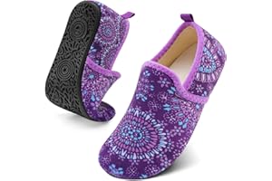 Spesoul Slippers for Women Men Furry Indoor House Shoes Soft Rubber Sole Slipper Socks Slip On House Slippers for Bedroom Home Office Travel Yoga