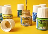 PEBEO Setacolor Opaque Fabric Paint 45ml Shimmer Gold - Vibrant Finish view 5