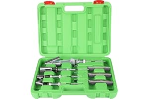 EADUTY 7 Pcs Engine Cylinder Hone Tool Kit 3/4" to 7" Adjustable Deglazer with 3-Piece 4" Long Stones 220 Grit and Plastic Case