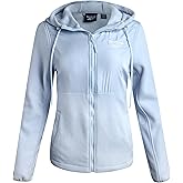 Reebok Womens Fleece Jacket - Lightweight Super Soft Polar Fleece Lined Outerwear - Zip Up Hooded Winter Jackets for Women