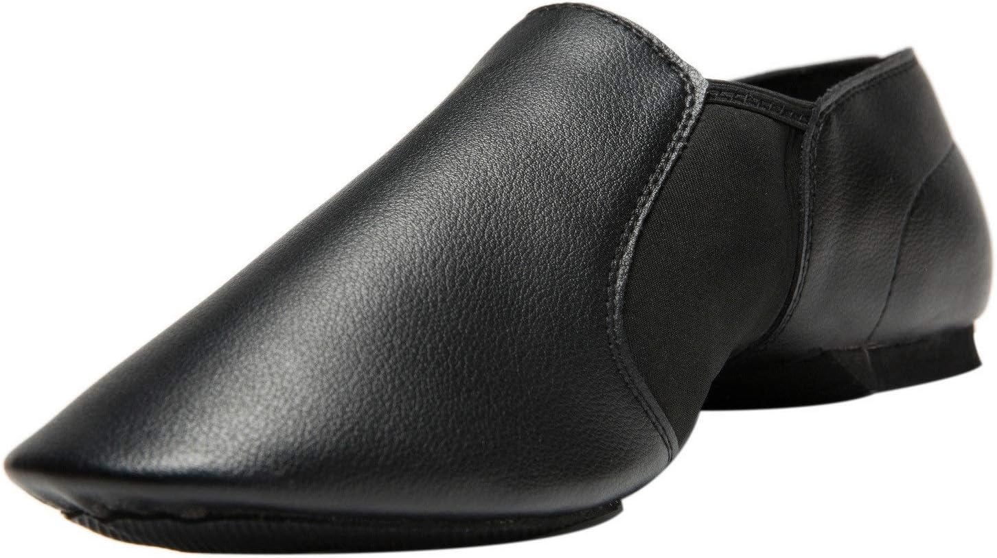 Adult Jazz Dance Shoes Leather Upper Slip-On for Women and Men