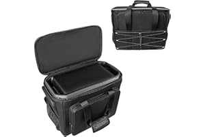 Jeachan Carrying Case Compatible with DJI Power 2000 Portable Power Station, Travel Storage Bag Anti-collision, Scratch-proof, Waterproof with Back and Sides Pockets for Charging Cable and Accessories