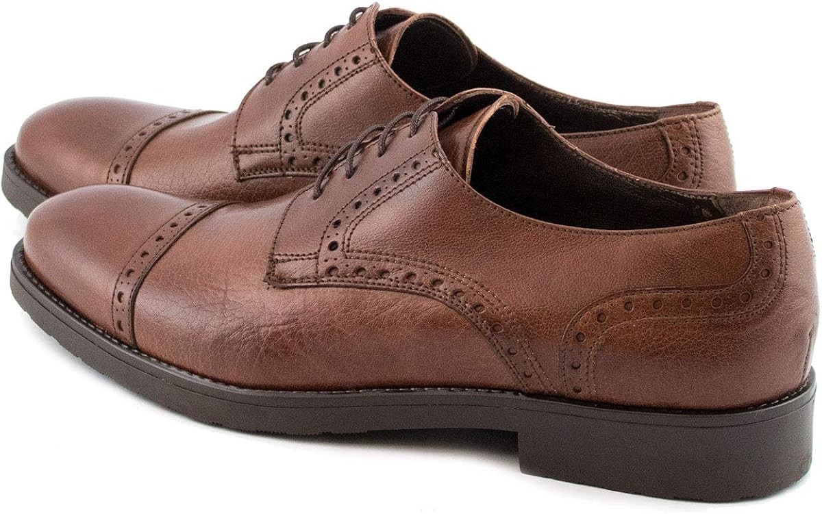 Scarpe da uomo realizzate in Spagna Punta Cucita PAYMA Fondo in Gomma Super  Flessibile Scarpe Stringate Derby da Uomo in Pelle urban-earth.co.uk
