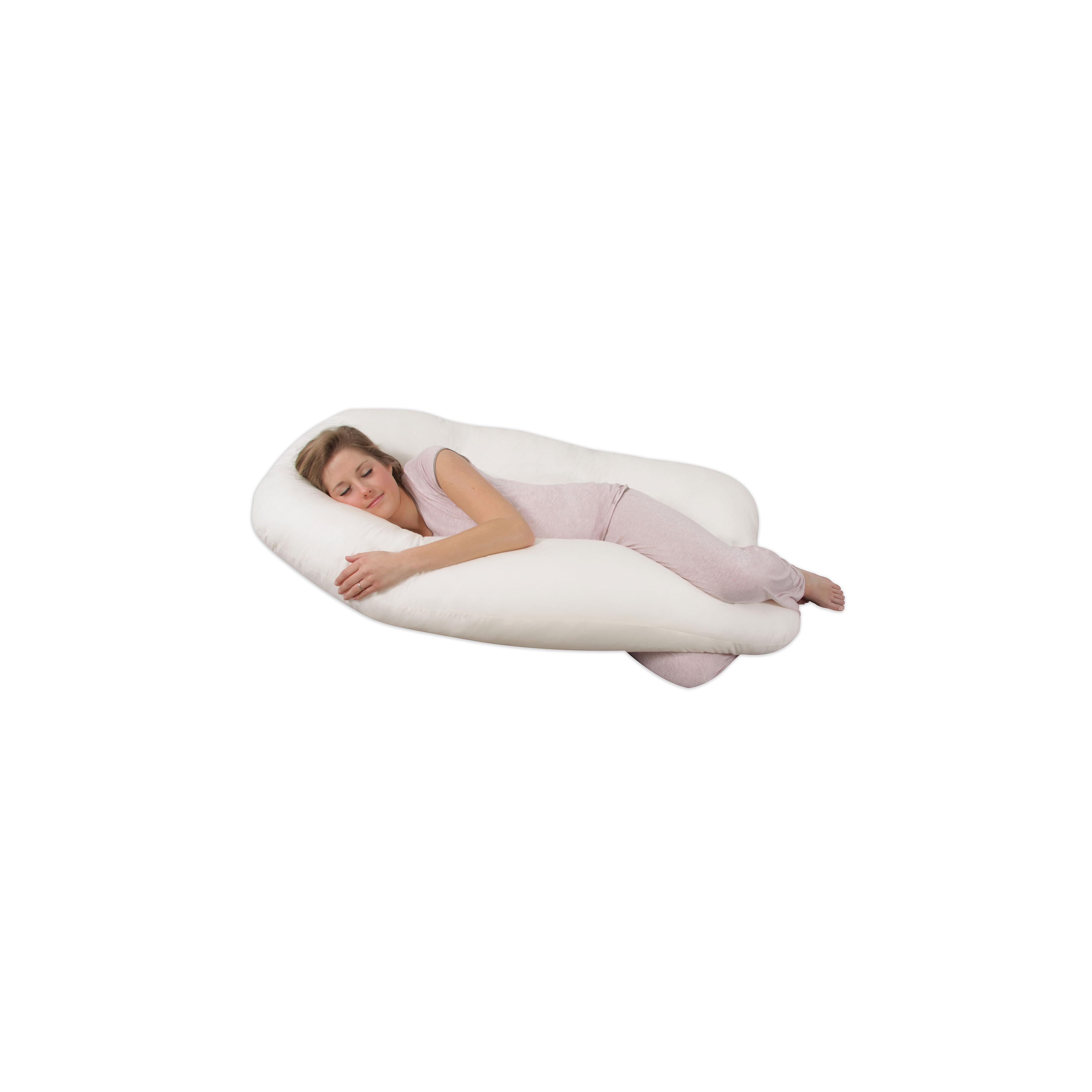 Leachco Back ‘N Belly Contoured Body Pillow, Ivory