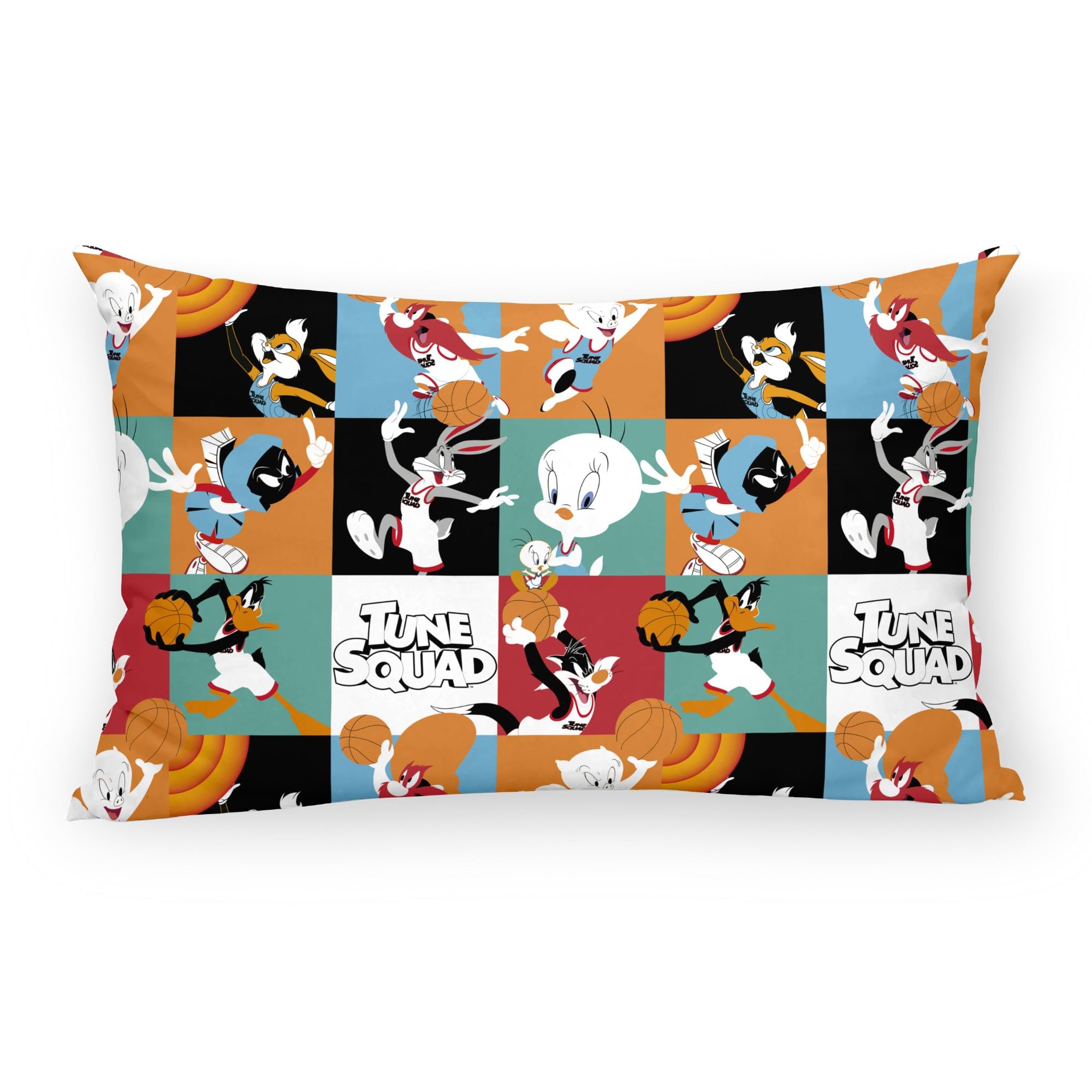 BELUM | Cushion Cover 100% Cotton 30x50cm Model Looney Tunes C | Cushion Cover Looney Tunes | Cushion Cover Half Panama Fabric 100% Organic Cotton