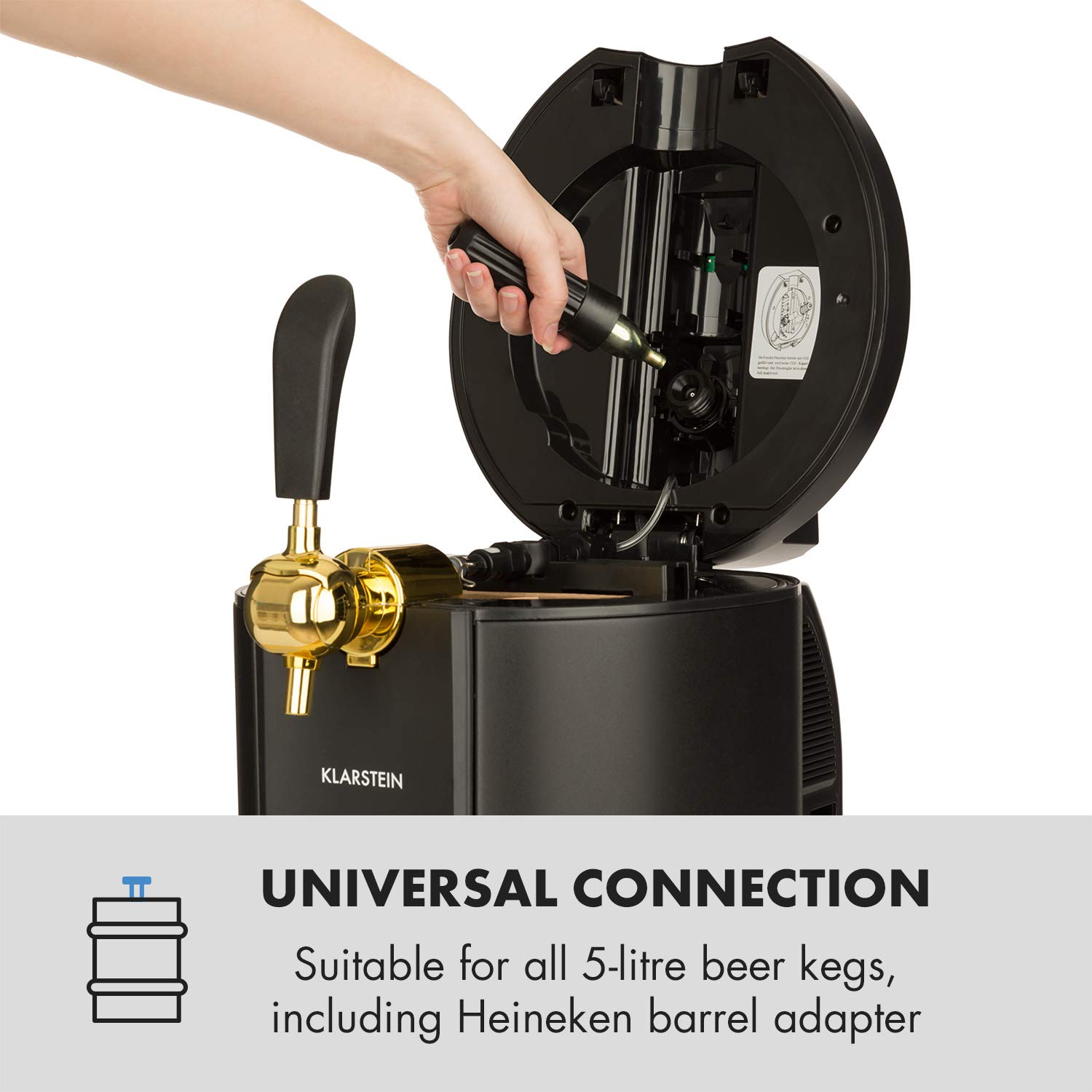 Klarstein Skal Beer Tap Dispenser Integrated Thermoelectic Beer