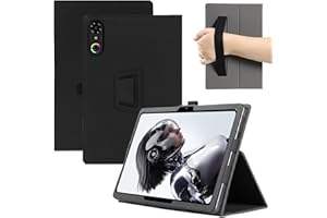 GEJEFA Case for REDMAGIC Astra Gaming Tablet 9.06 Inch, Premium PU Leather Protective Case with Hand Strap [Auto Wake/Sleep] 