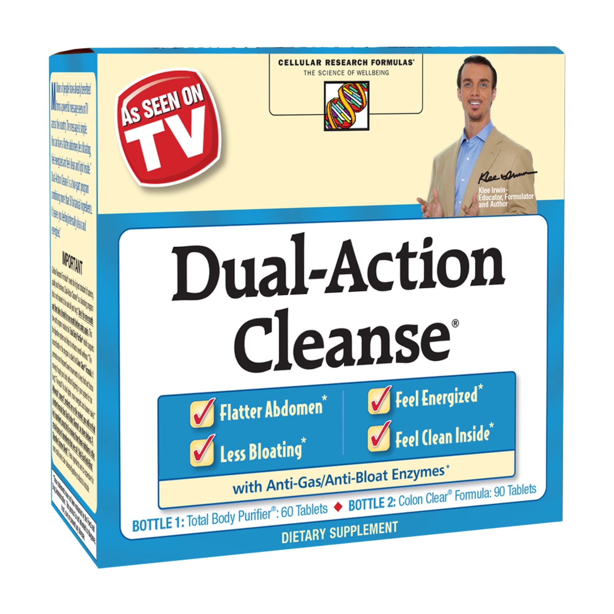 Applied Nutrition Dual Action Cleanse, 150 Count Package