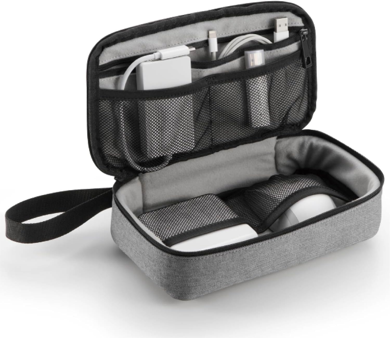 エレコム トラベルポーチ ガジェットポーチ ガジェット ポーチ バックインバック 旅行 出張 収納 小物入れ グレー BMA-F01XGY商品画像