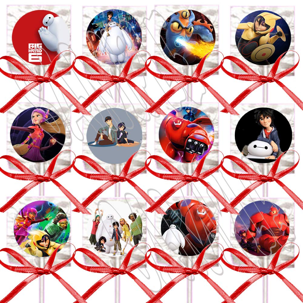 DJz Dealz Big Hero 6 Lollipops Disney Movie Party Favors Supplies Baymax Decorations Lollipops