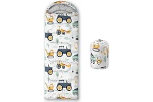 Smell Sunshine Kids Sleeping Bag for Boys Girls,Cute Puppy Print-Lightweight Warm Portable Outdoor Indoor-Waterproof Cold Weather Resistant Sleeping Bag for Camping Hiking