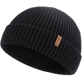 FURTALK Fisherman Beanie for Men Women Sytlish Short Cuff Knittet Watch Cap Winter Hats