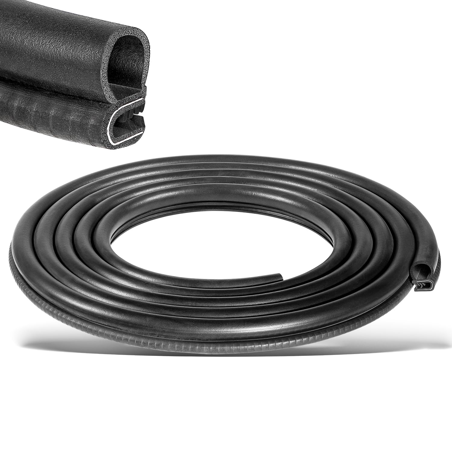 Photo 1 of 13.5 Foot 1100 Series Cab Door Rubber Weather Stripping fits for Peterbilt 359, 379 (1986-2007), Replace # 20-10985-644, R60-6001-650 Car Door Seal