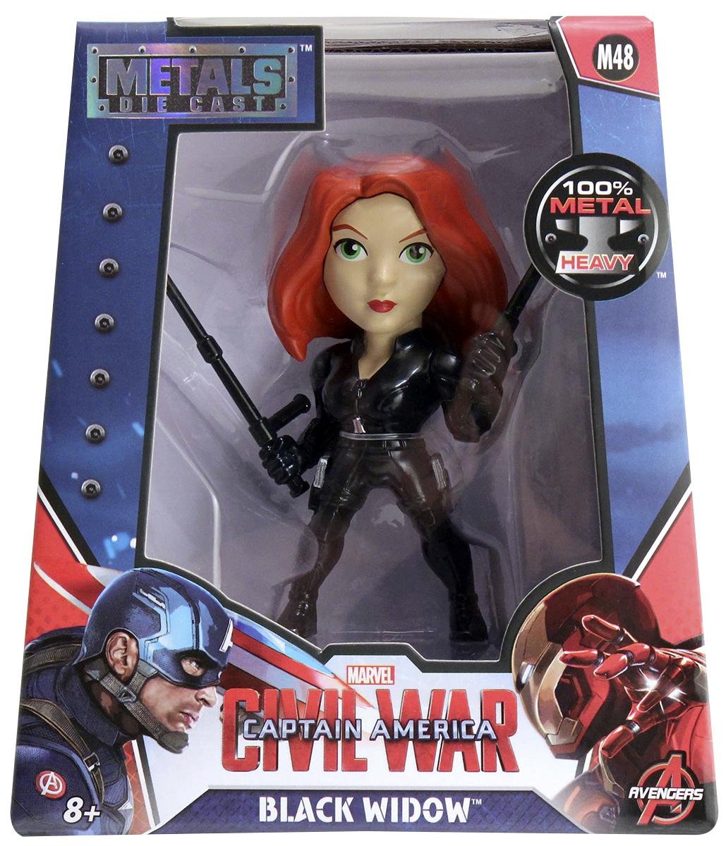 Funko 97680 MARVEL 97680 Jada Metals Die Cast 4 Inch Civil War-Black Widow, Multi