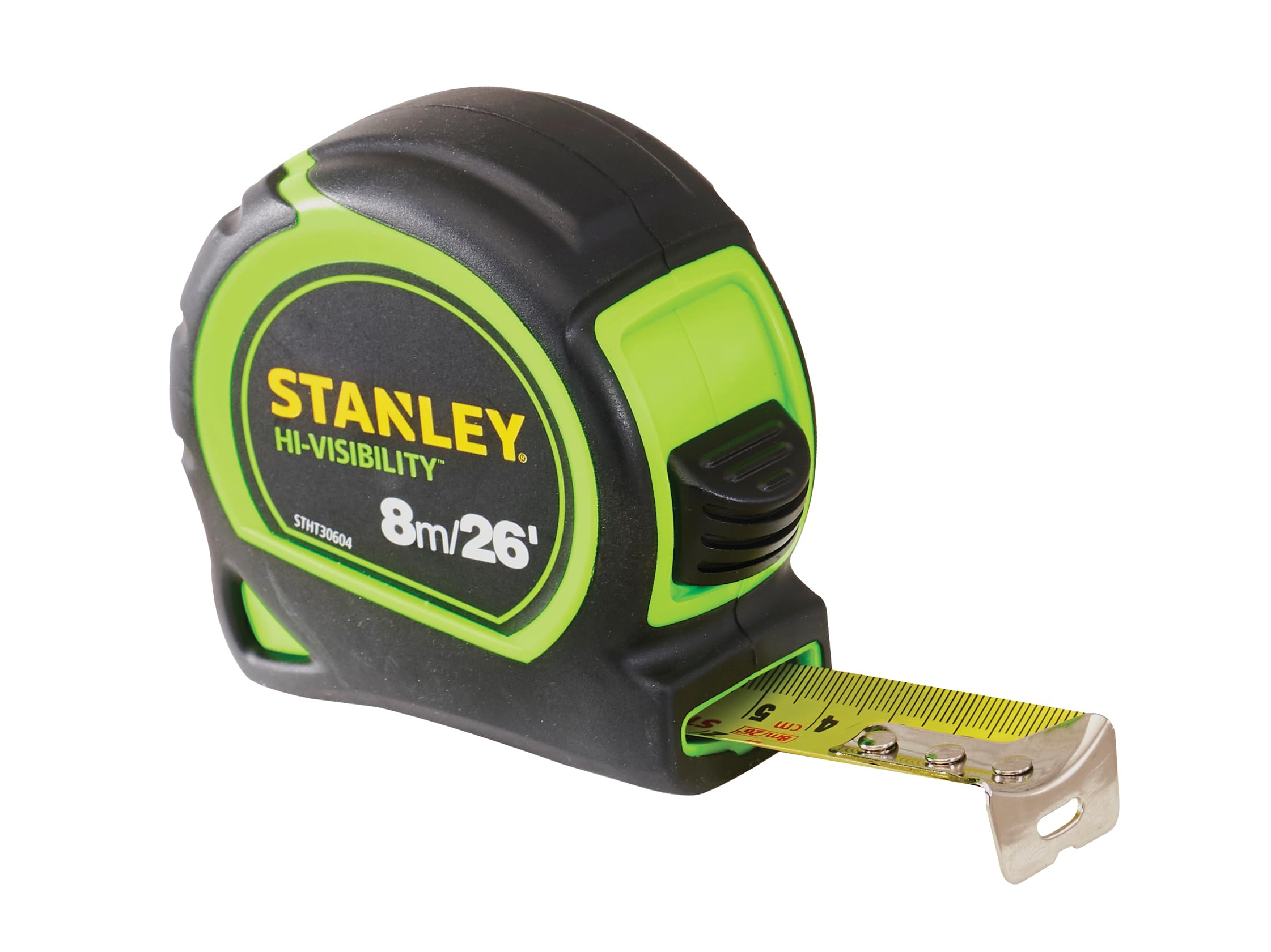 Stanley Hi Viz Tylon Pocket Tape 5M – High‑Visibility Durable Measuring Tape With Tylon Coating, Compact Design, Easy‑Read Markings, Smooth Retraction, Ideal For Trades, Diy & Bulk Use