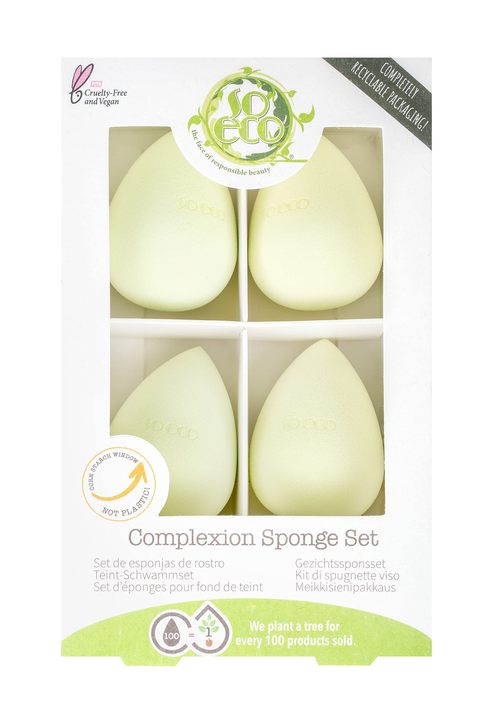So Eco Complexion Sponge Set, Pink, One Size, 25 12 201