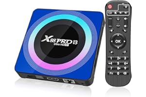 Android 13.0 TV Box, Android Box with 4GB RAM 32GB ROM RK3528 Quad-Core 64bit Cortex-A53 chip, Support 8K UHD Videos,2.4G/5G 