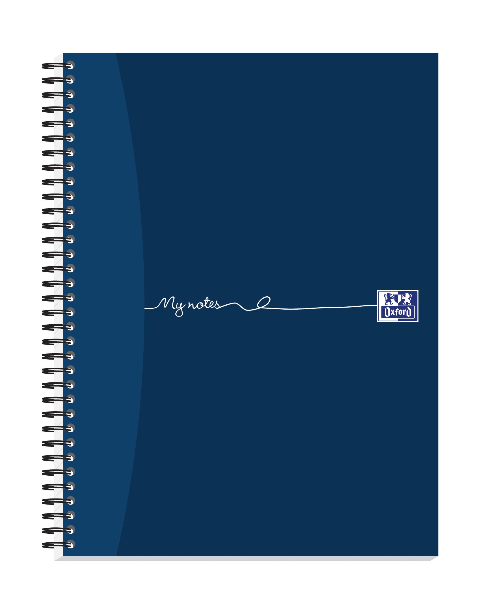 My Notes A4+ Card Cover Wirebound Notebook Ruled with Margin and Perforated 160 Page, 3 Notebooks